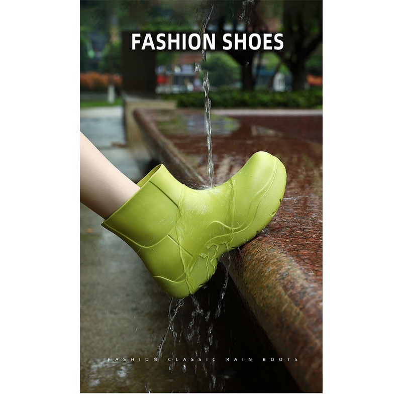 Ủng Đi Mưa Aogang Đế Mềm Dày Dặn Cổ Thấp Thời Trang Cho Nữ AT8178