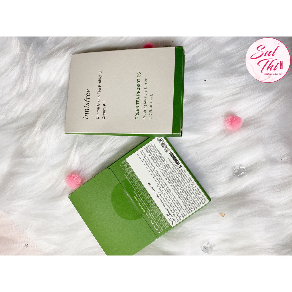Combo 5 gói  Kem dưỡng Derma Green Tea Probiotics Cream