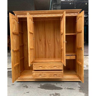 Tủ Áo gỗ gõ đỏ 1,8M X 2M