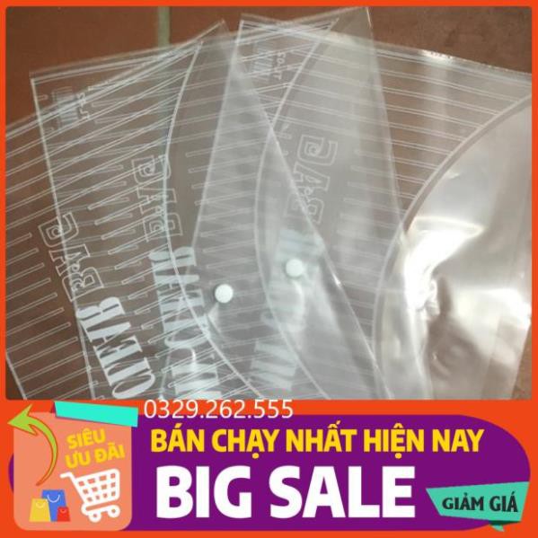 (FreeShip) Túi clear bag túi cúc bấm màu trắng đẹp