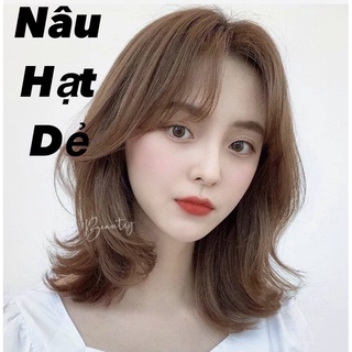 Thuốc nhuộm tóc màu nâu hạt dẻ - thuốc nhuộm tóc tại nhà cực dễ chuẩn salon