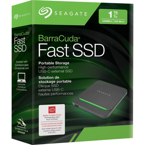 Ổ Cứng Di Động SSD Seagate Barracuda Fast 2TB USB-C_Tốc độ 540MB/s