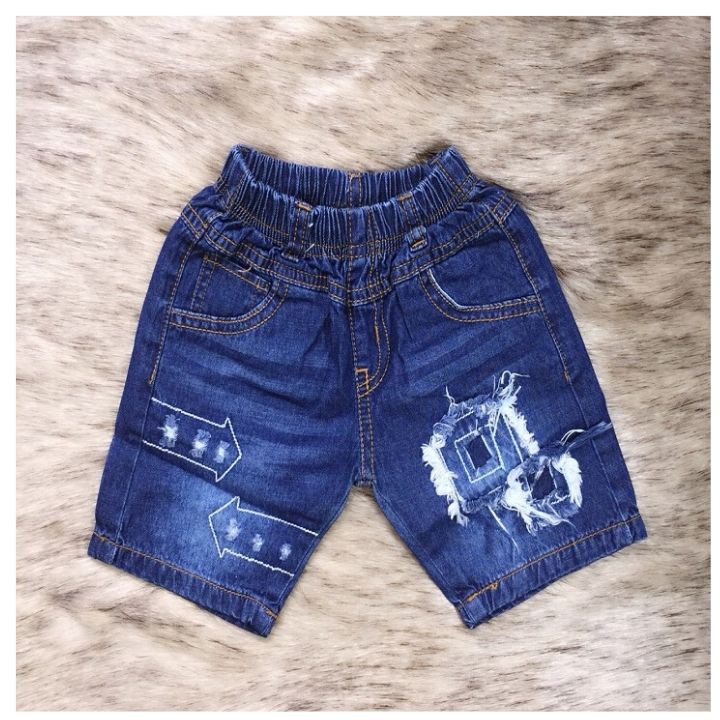 Quần Jean bé trai size 11-20kg. Chất liệu jean lưng thun co giãn thoải mái cho bé vận động - Tomchuakids