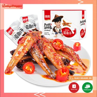 Cá khô cay Dong Dong thơm ngon, cá khô cay ăn vặt nổi tiếng