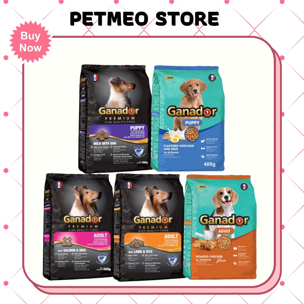 Thức ăn khô dạng hạt cho chó GANADOR đủ vị - PETMEO