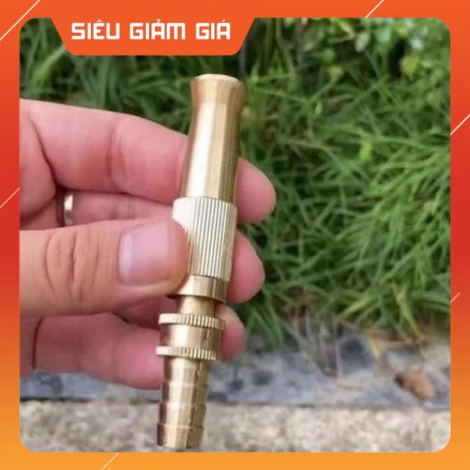 Đầu vòi xịt tăng áp mini Đầu vòi tăng áp đa năng bằng đồng tưới cây rửa xe cực mạnh 206587 tặng đai [SKM]