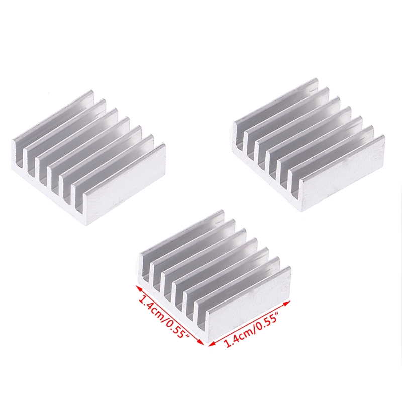 Set 12 Miếng Nhôm Tản Nhiệt 14x14 X 6mm Tiện Dụng