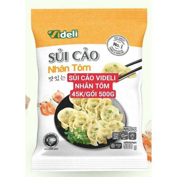 Sủi cảo nhân Tôm VIDELI 500g