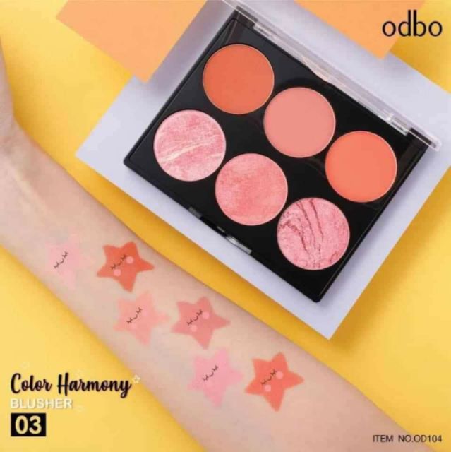 Set phấn má Odbo Color Harmony Thái Lan