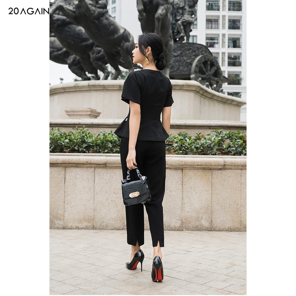 Quần Âu nữ công sở 92WEAR thiết kế túi chéo sườn QAA0127 | BigBuy360 - bigbuy360.vn