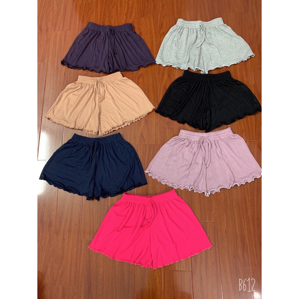 Quần short đũi thái trơn chất mát