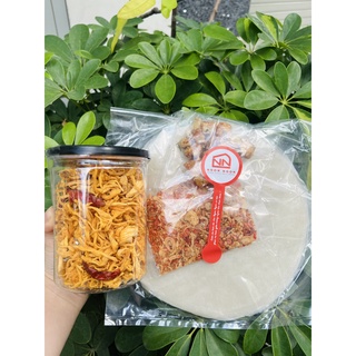 Combo btrang phơi sương tóp mỡ tặng bơ - khô gà
