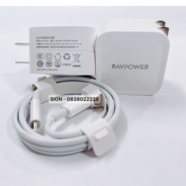 Sạc Nhanh PD 30W/ 20W /18W Ravpower | Sạc Nhanh Cho Mọi Dòng Máy