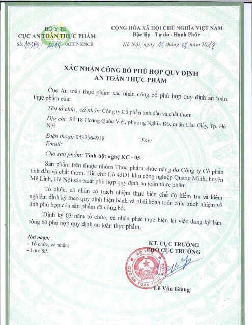 Tinh bột nghệ tách tinh dầu viện hàn lâm khoa học công nghệ việt nam | BigBuy360 - bigbuy360.vn