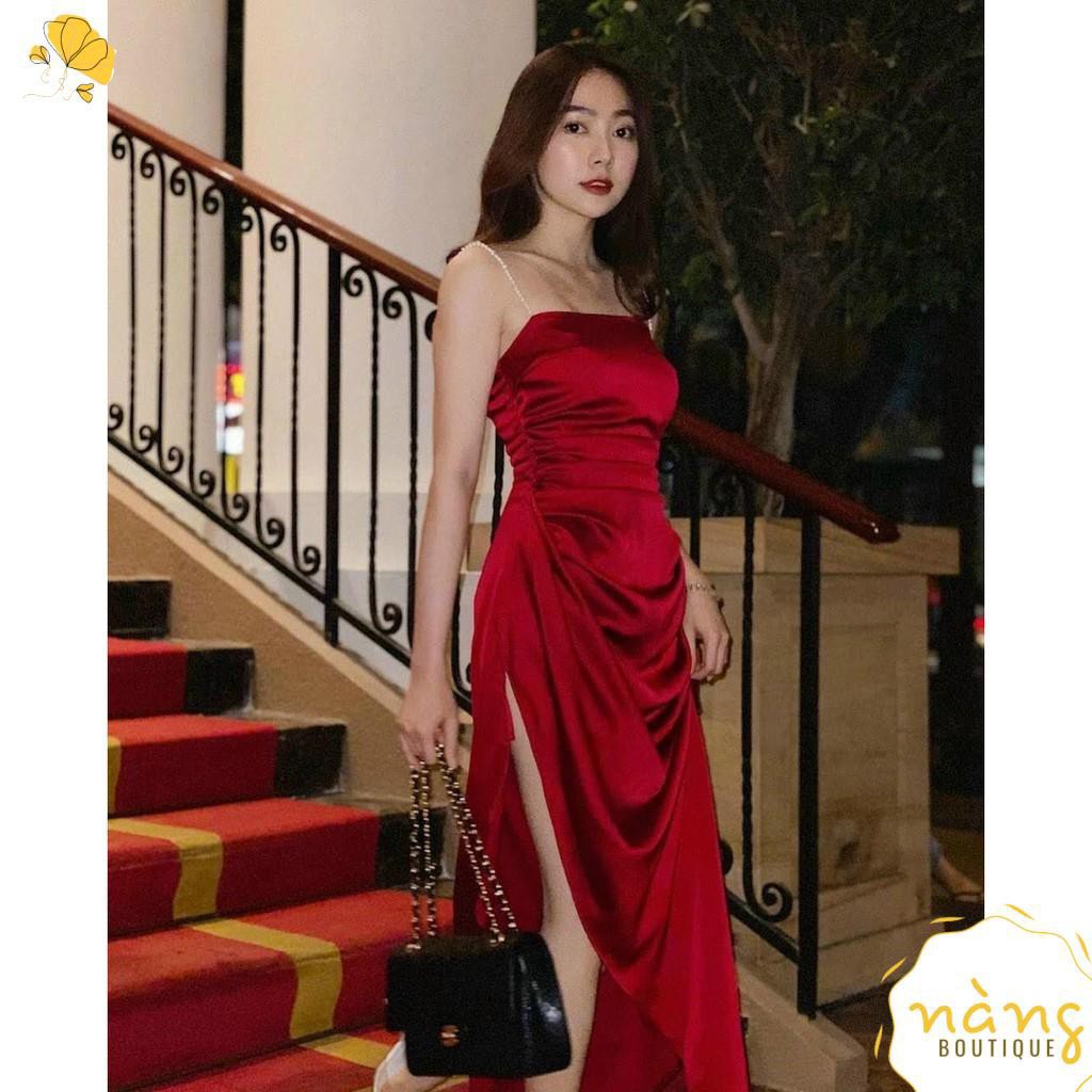 Đầm Nữ Đẹp 💖FREESHIP💖 Đầm Dự tiệc phi lụa Sang Trọng Quý Phái [Mẫu Mới 2021] *