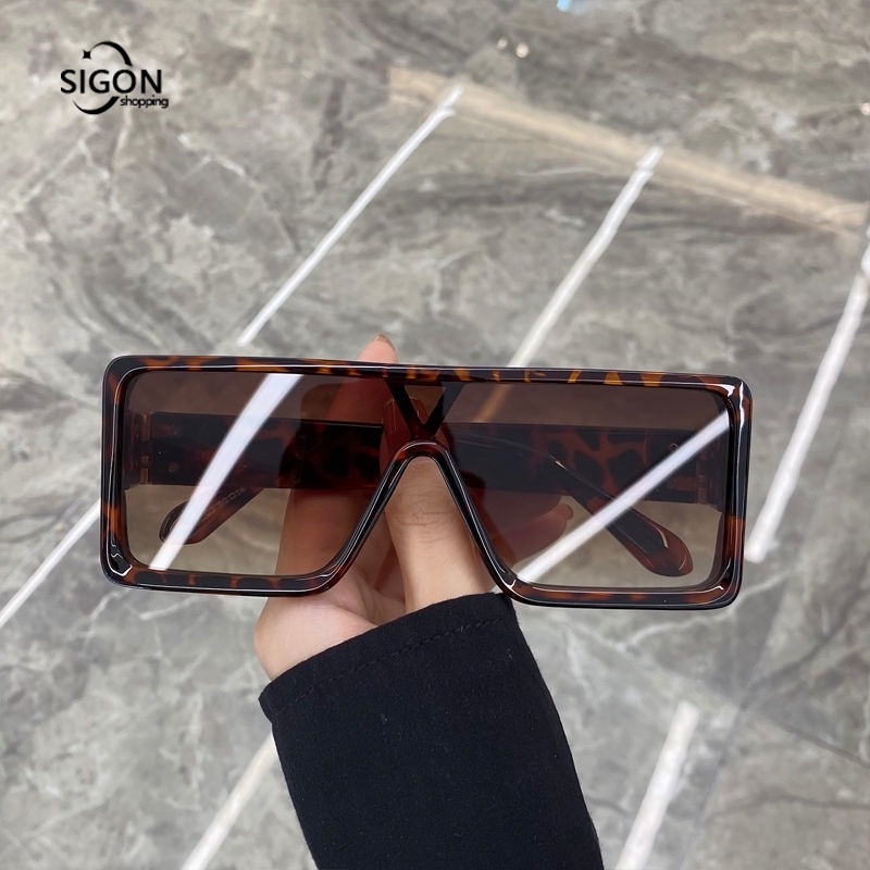 Kính Mát Gọng Tròn Lớn Chống Tia UV Thời Trang Cho Nam Và Nữ