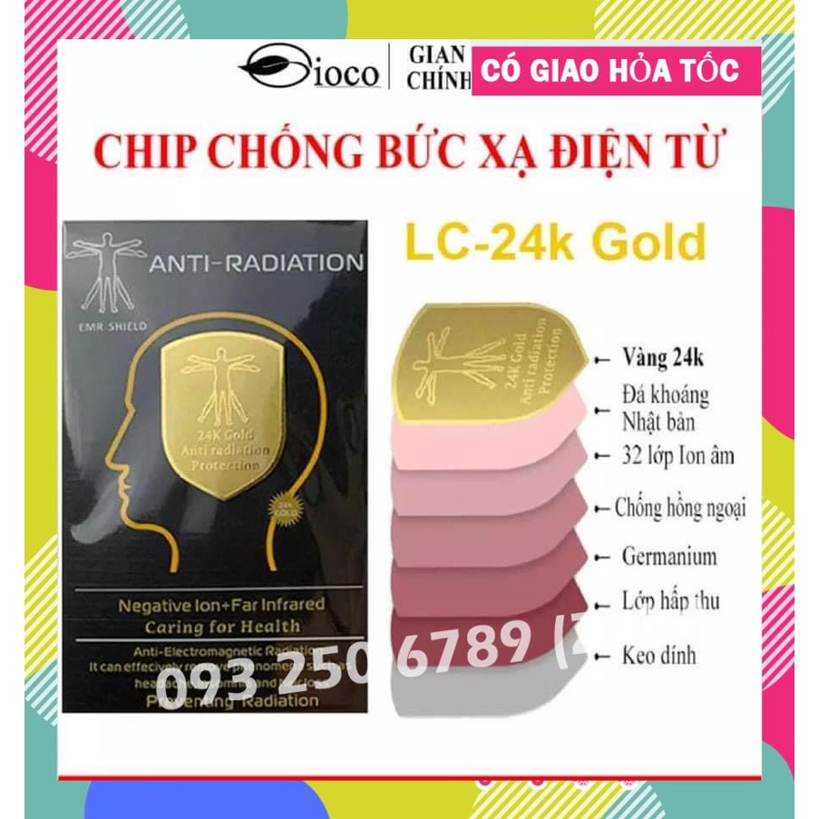 SHOPEE TRỢ GIÁ Chip Ngăn Bức Xạ Điện Từ ngăn cản bức xạ điện từ, triệt sóng giảm tác động của bức xạ