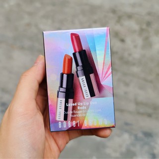 Set son Bobbi Brown mini Luxed Up Lip Duo Reds