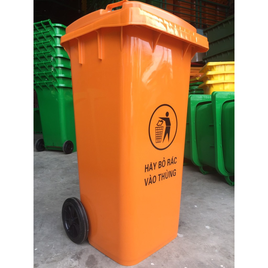 Thùng rác nhựa công nghiệp 120L, 240L