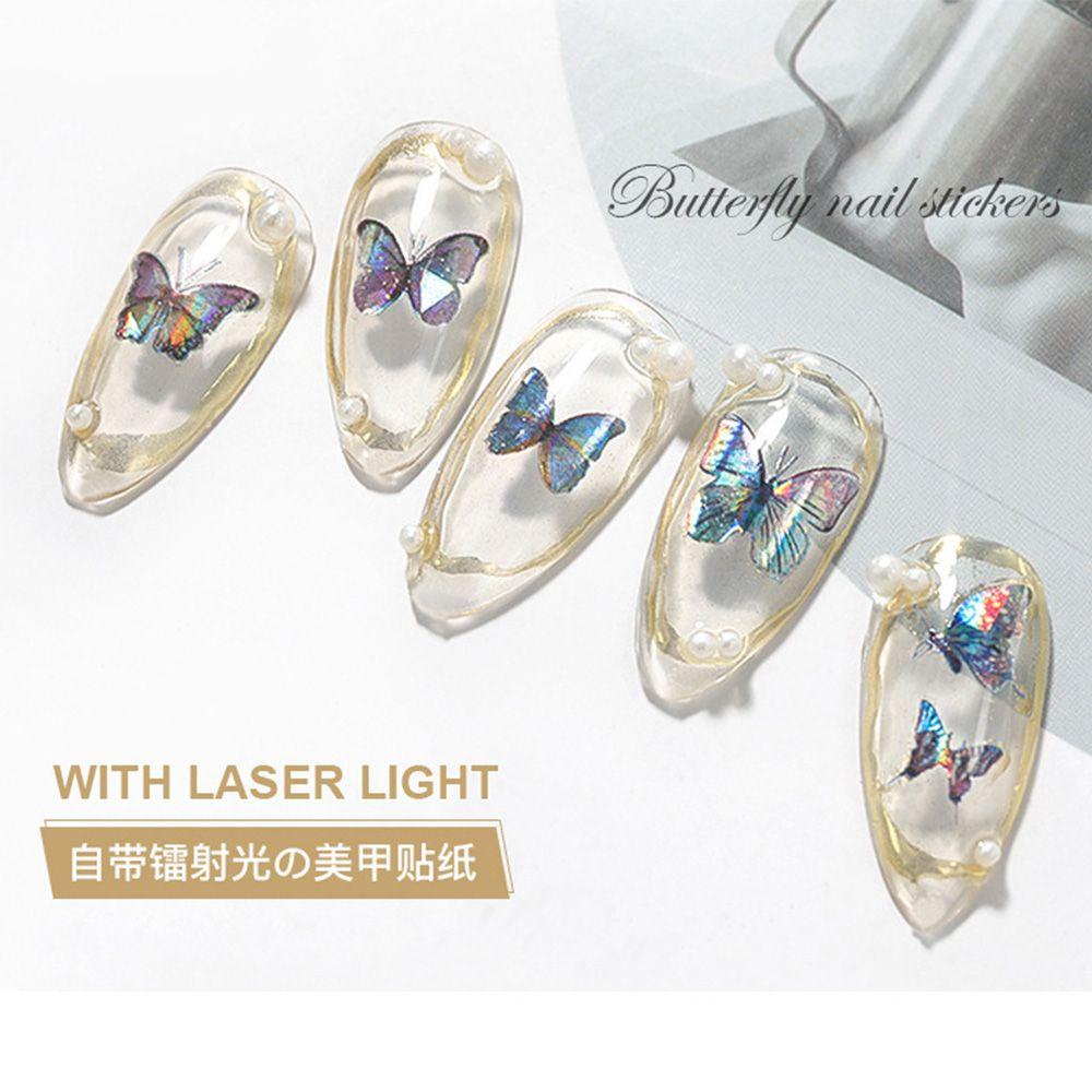 Sticker Holographic Dán Móng Nghệ Thuật DIY