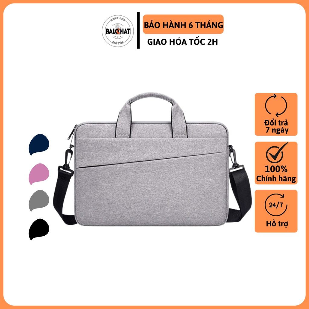 Túi xách chống sốc Laptop ST03S, cặp đựng laptop 15.6, 14.1, 13.3 inch có tay xách và quai mang