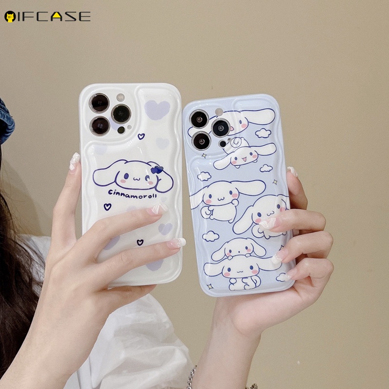 Ốp Điện Thoại Họa Tiết Chú Chó Cinnamoroll Đáng Yêu Cho iPhone 13 12 12 11 Pro Max XS Max XR X