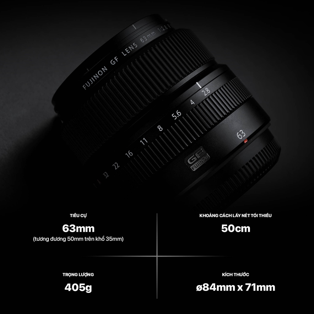 Ống kính Fujinon GF63mmF2.8 R WR