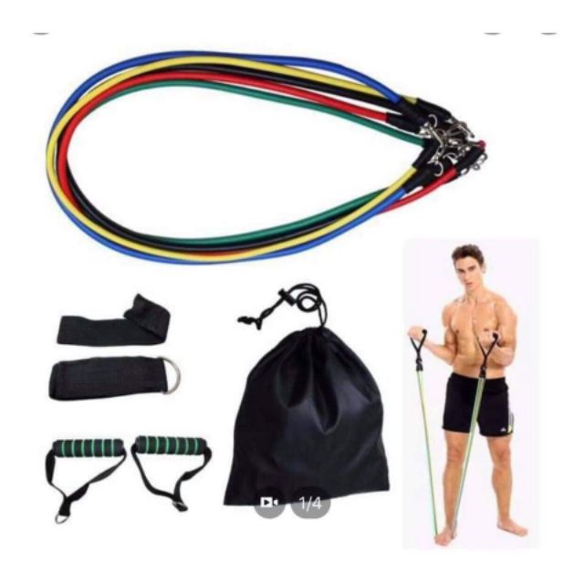 Sỉ dây tập gym ngũ sắc 11 món hàng chuẩn giá tốt nhất shopee -giadunghn1