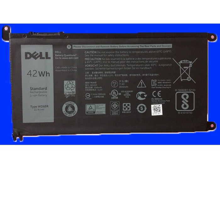 pin laptop dell vostro 14 5468 15 5568 5471 5481 5581 pin kiểu dẹt lắp trong laptop dell mã pin WDX0R