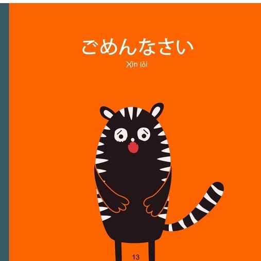 Sách tiếng Nhật cho trẻ em - Combo 3 quyển Ehon Song ngữ Nhật - Việt Xin chào, Thật là nhiều phương tiện giao thông,...