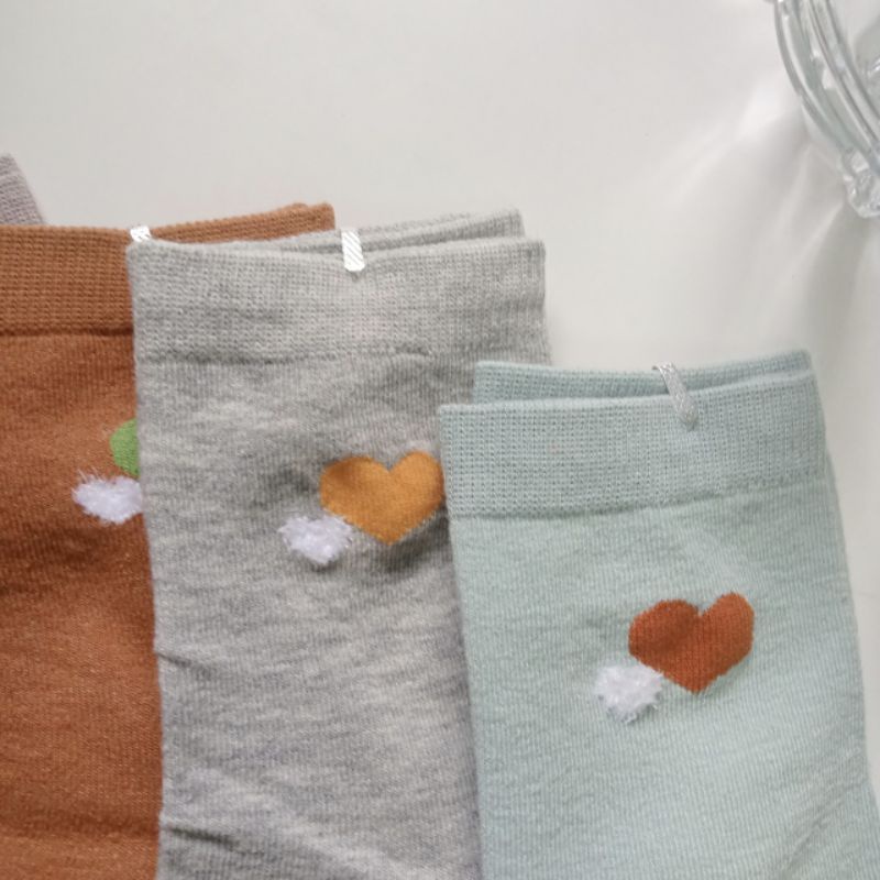 Tất Vớ Nữ Cổ Cao In Hình Dễ Thương Phong Cách Hàn Quốc Cho Nữ (TN016)