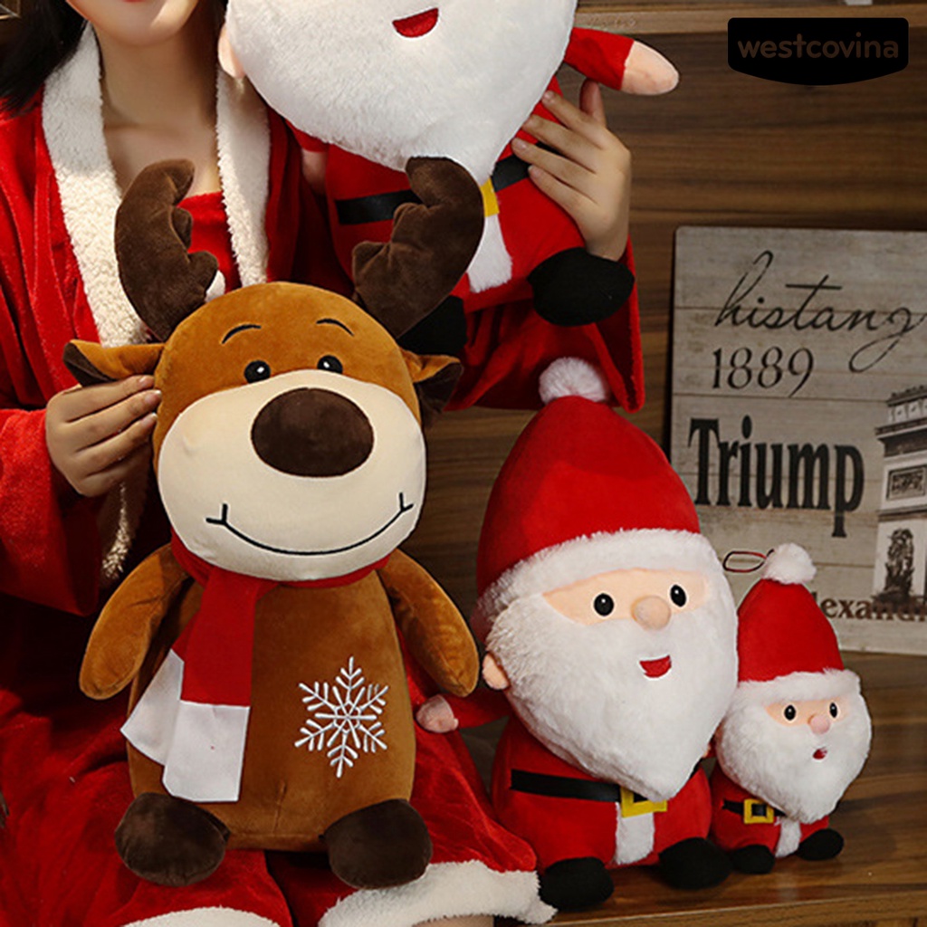 Búp bê nhồi bông hình ông già noel / người tuyết đáng yêu