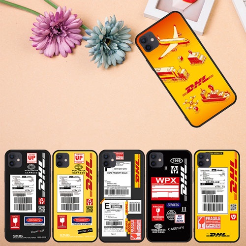 Ốp Điện Thoại Mềm Hình DHL Cho iPhone 5 5s SE 6 6s 6Plus 6sPlus 7 8 7Plus 8Plus