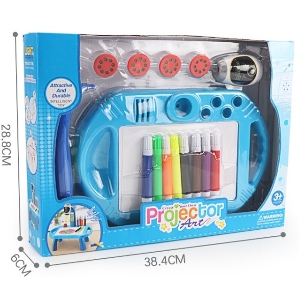 [Hàng mới về] Bàn vẽ Máy chiếu thông minh cho bé tập vẽ - Bàn vẽ bảng vẽ có đèn Phát triển trí tuệ