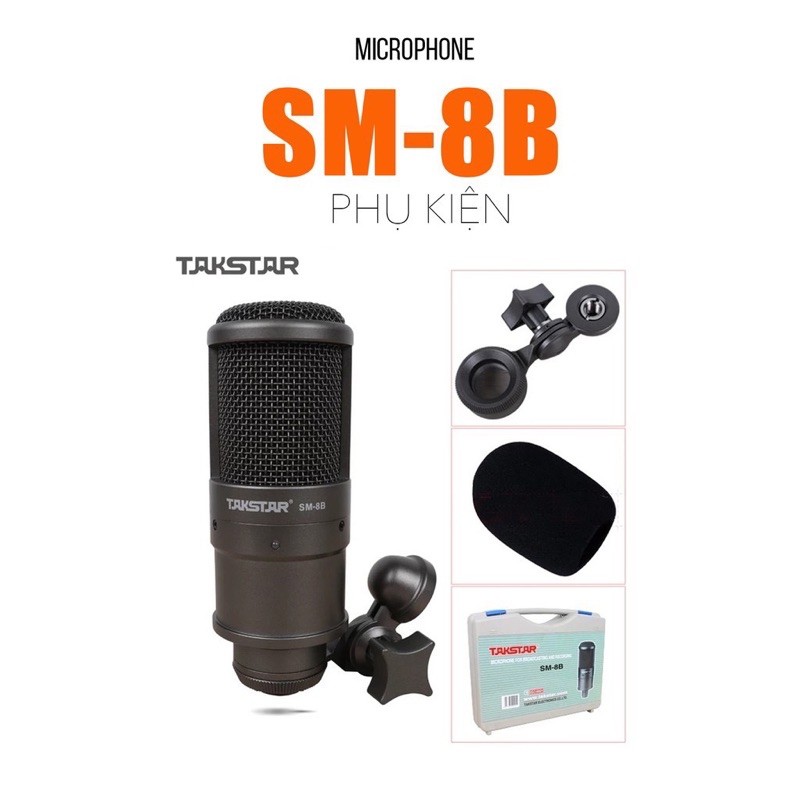 Bộ thu âm livestream cao cấp Icon upod pro và mic Takstar Sm8b full phụ kiện