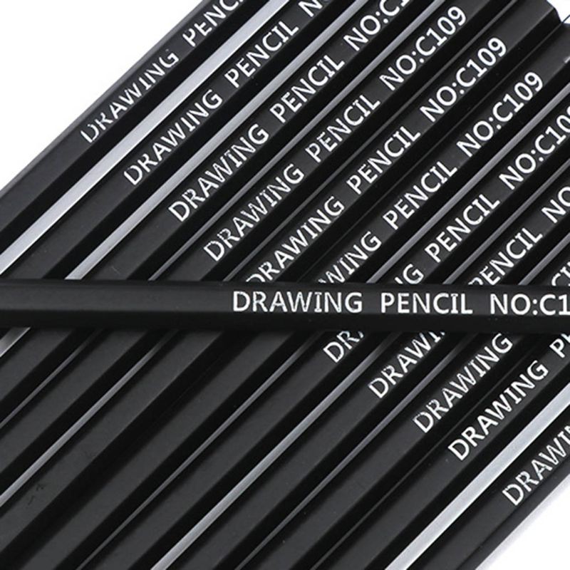 Hộp 12 Bút Chì Graphite 2h Hb 2b 3b 3h 4b 5b 6b 8b 10b