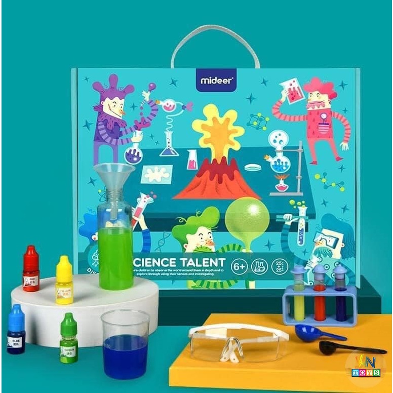 Bộ Đồ Chơi Thực Hành 50 Thí Nghiệm Khoa Học Mideer Science Talent Cho Bé 6+, Đồ Chơi STEM Giáo Dục Trẻ Em - Clever Kids