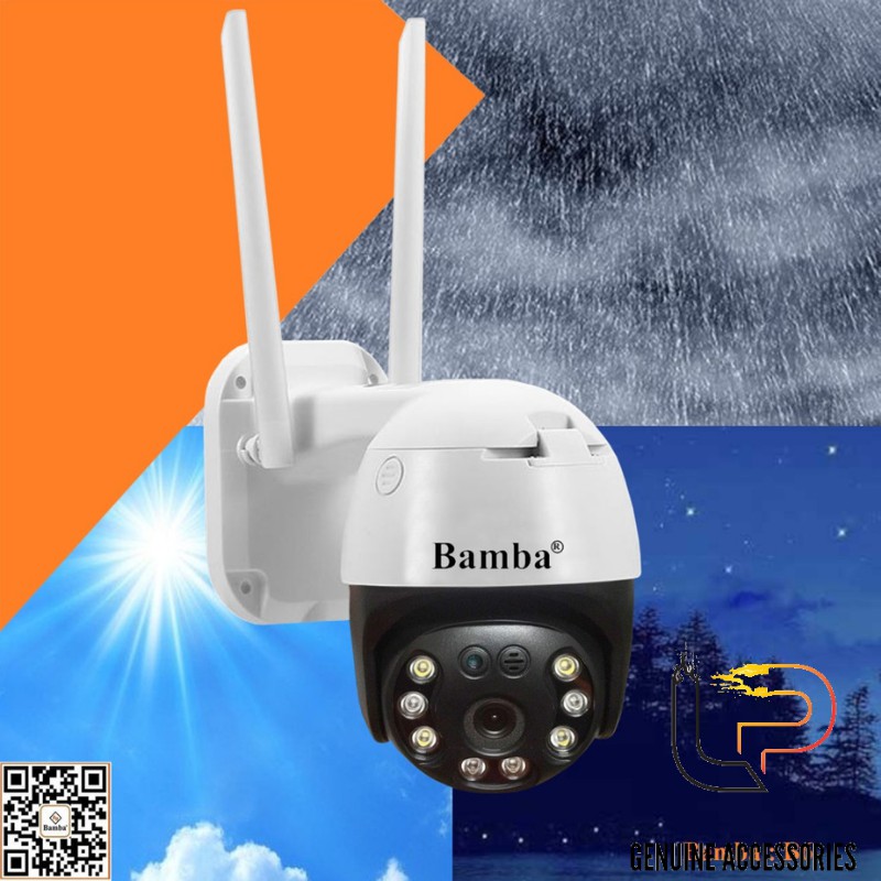 CAMERA WIFI KHÔNG DÂY BAMBA B6 - CAMERA IP BAMBA B6 2.0 KHÔNG DÂY CHUYÊN NGOÀI TRỜI