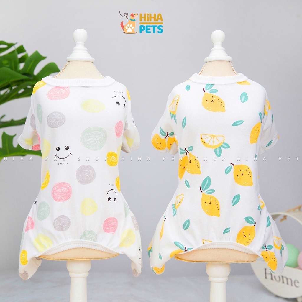 Quần Áo Cho Chó Mèo 4 Chân Mặc Ấm Chất Liệu Thun Cotton Quần Áo Thú Cưng Jump Hình Dễ Thương Hihapet.