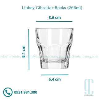 [15242] Ly Thủy Tinh Libbey Gibraltar Rocks (266ml)
