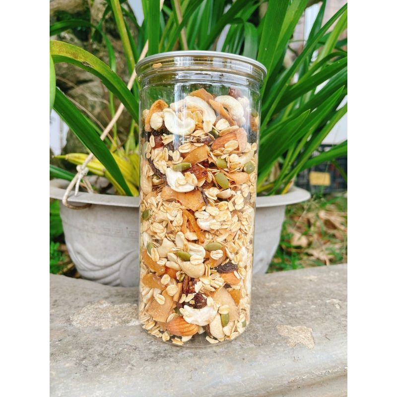 NGŨ CỐC GRANOLA ĂN KIÊNG GIẢM CÂN MIX NHIỀU HẠT GÓI 500GR - Lùn Con Food