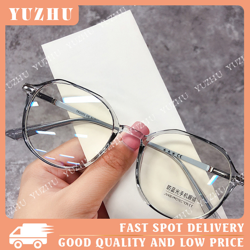 Kính mắt gọng tròn không đều chống tia sáng xanh dành cho nữ