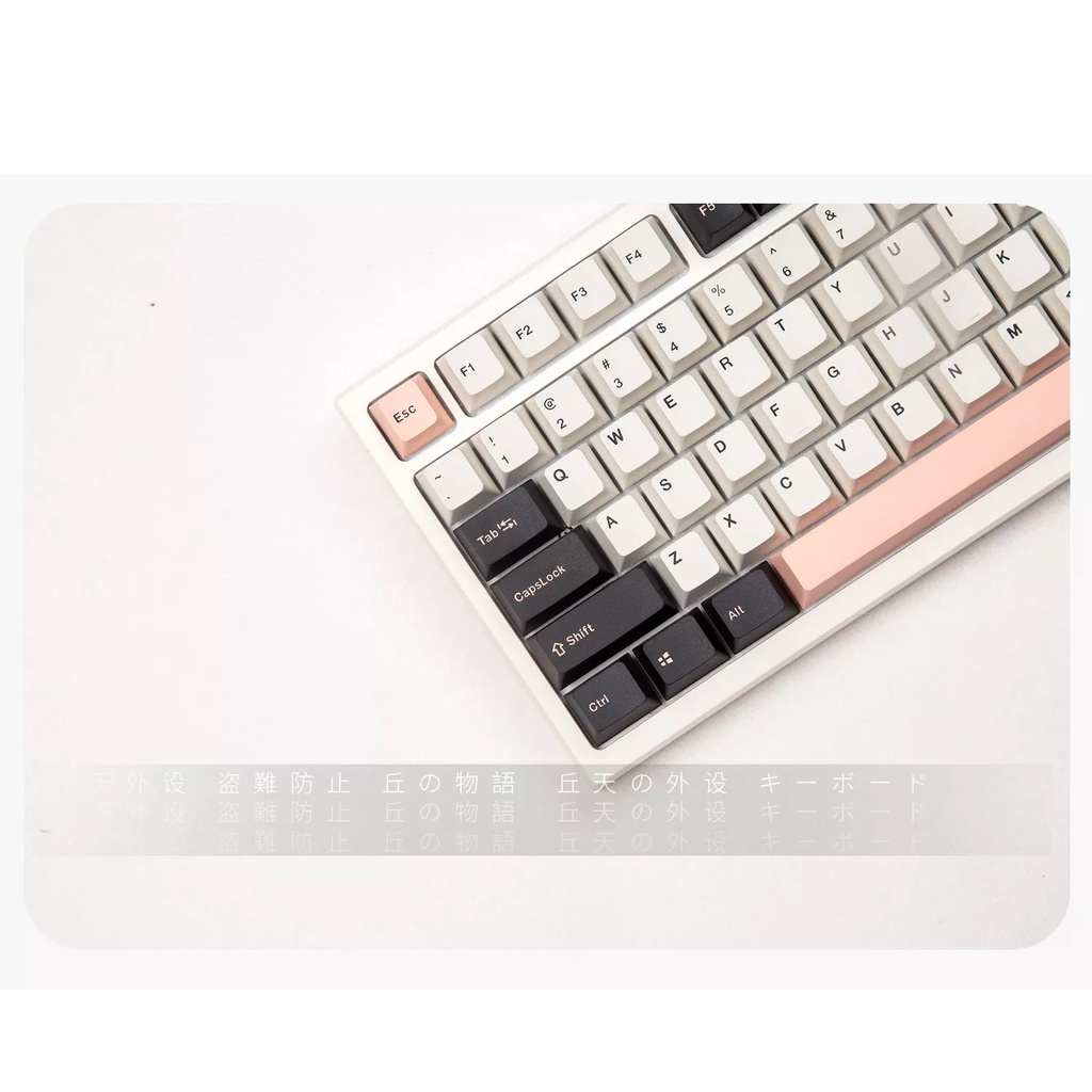 Bộ Keycap CGMK OLIVIA PBT Double Shot OEM Profile 129 nút gắn được cho layout 68,84,75,96...