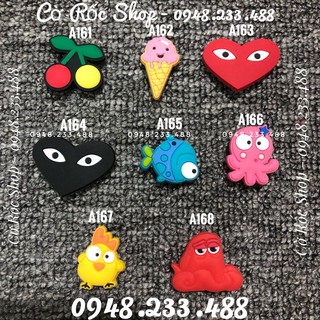 (ẢNH THẬT) - JIBBITZ-Charm-sticker-icon Nút cài trang trí dép Cute (Mã: A161-A180) . Hàng sẵn, ship từ 10 con