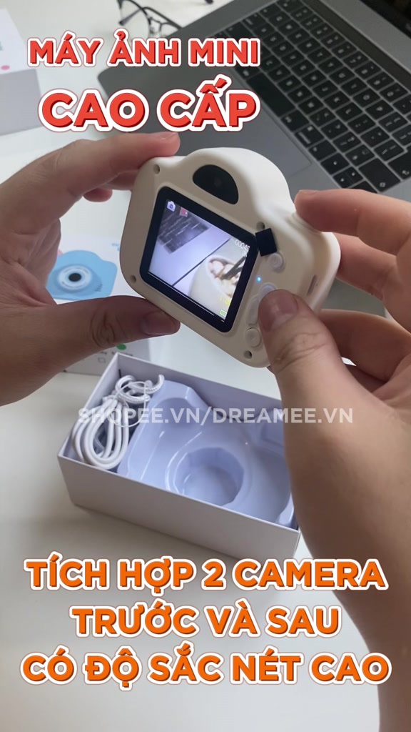 (Hàng cao cấp) Máy ảnh Kỹ thuật số Mini, Độ nét cao, Có 2 Camera Trước/Sau, Máy ảnh Mini cho bé, cho học sinh, quà tặng | BigBuy360 - bigbuy360.vn