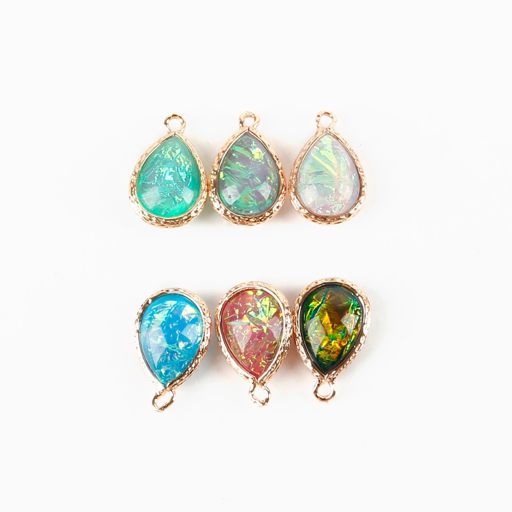 Mặt dây chuyền hình giọt nước bằng resin dùng làm trang sức diy