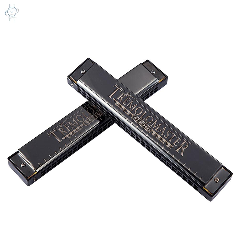 Kèn Harmonica Tremolo 24 Lỗ Chuyên Nghiệp Cho Người Mới Bắt Đầu