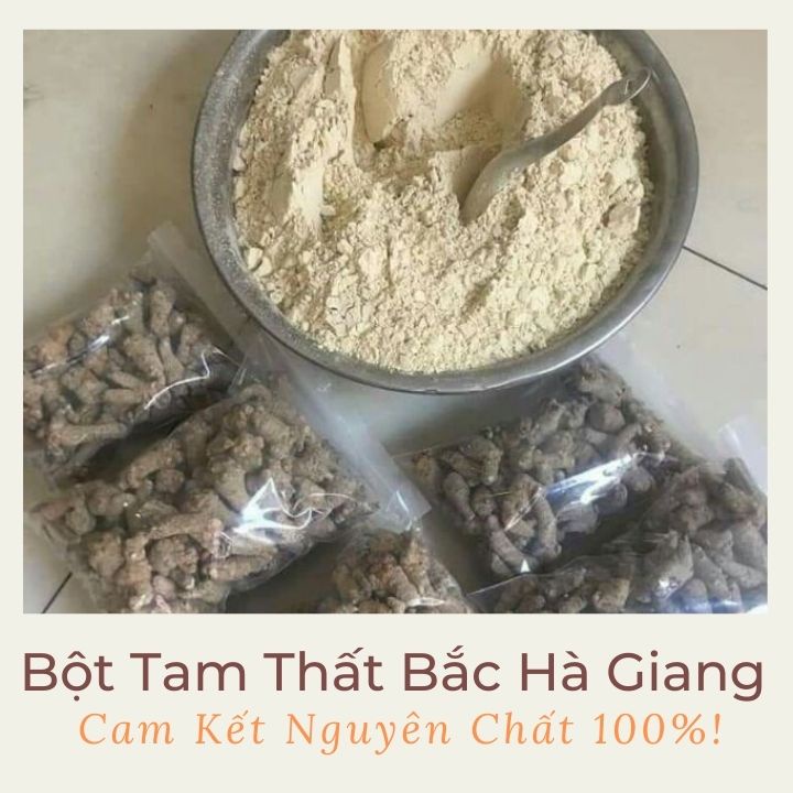 Bột tam thất bắc 100G hà giang khô nguyên chất