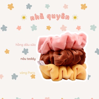 (MINI & BIGSIZE) SCRUNCHIES Lông Nhung Pastel Mềm Mịn Đáng Yêu
