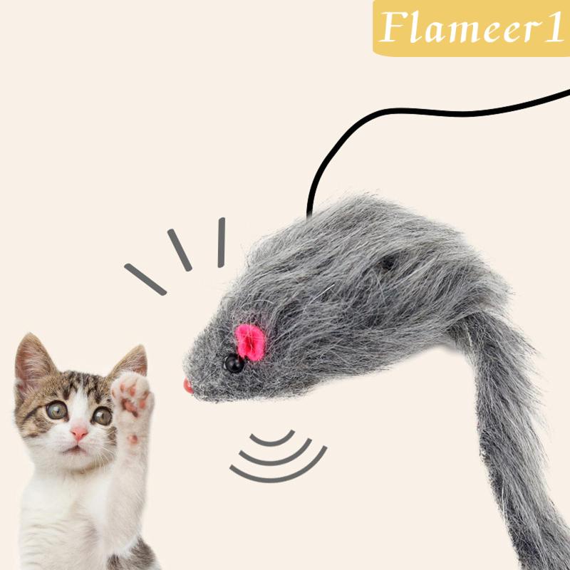 [Flameameer1] Đồ Chơi Tàu Lửa, Chuột Chaser Đồ Chơi Tương Tác Cho Mèo